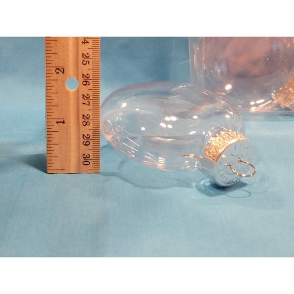 Artminds Clear Plastic Christmas Ornaments 3 inch Disc 6 Pc New In Package - Picture 7 of 7